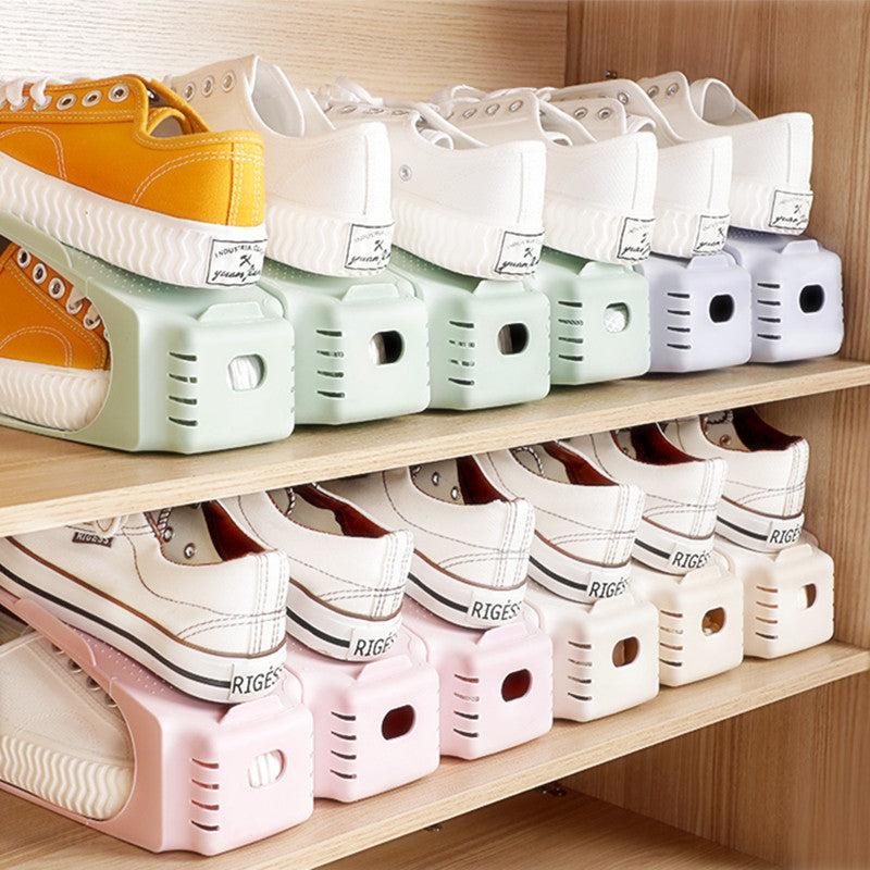 Shoe Safe - Double Shelf Space Savers Shoe Organizer